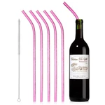 Reusable Wine Bottle Straws Pack Of 6 Includes Cleaning Brush Perfect Host New. Price: $18.37.