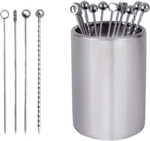 Lexenic 12PACK Metal Cocktail Picks + Holder Kit, Premium 304 Stainless Steel New. Price: $20.33.