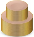 Munfix 100 Pink Gold Plastic Plates Set, 50 Pcs 10.25 Inch / Rim New. Price: $44.04.
