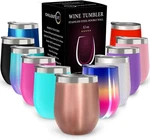 Chillout Life Stainless Steel Wine Tumbler (pack Of 1), Rose Gold New. Price: $11.75.
