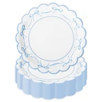 Jarthenaamcs 50PCS Blue Paper Plate Scalloped Bowknot Baby Shower Disposa... New. Price: $24.99.