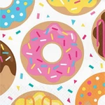 Donut Time Lunch Napkins Kids Birthday Party Serviettes Tableware Settings Brand. Price: $7.18.