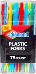 75 Diamond Plastic Party Forks Skewer Spear Cheese Appetizer Hor's D'oeuvres New. Price: $23.42.