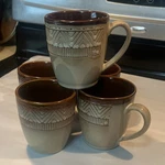 Noble Excellence Native Habitat Ceramic Coffee Mug, Set 5 Used. Price: $16.99.