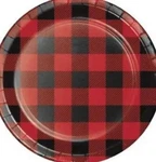 Buffalo Plaid 7 Inch Plates 8 Pack Fall Christmas Party Decorations New. Price: $13.99.