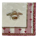 Bridgerton Regal Bee Napkins Pink Gold Foil 2-PLY 16 Pcs New. Price: $9.99.