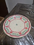 Vintage Hallmark Floral Disposable 10 1/2" Deep Dish Plates 8 Total Nos New. Price: $10.00.