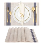 Winknowl Placemats Set Of 6, Heat Resistant Non-slip Vinyl Woven Table For New. Price: $27.13.