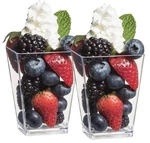 Zappy Oz Tall Square Mini Dessert Cups 52 Parfait Shot Glasses Appetizer Bowls New. Price: $24.36.