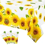 Sunflower Tablecloth Decorations Plastic Picnic Cover Vintage... New. Price: $15.05.