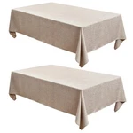 Fitable Linen Textured Tablecloths 2 Pack, Faux Burlap Rectangle Clothes New. Price: $40.07.