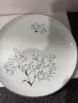 Universal Ballerina Mist Blue Babies Breath 10" Dinner Plates Set Of 3 Vintage Used. Price: $30.50.