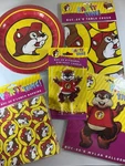 Buc-ee Birthday Party Supplies Bundle Table Cloth, Napkins, Candle, Balloon New. Price: $49.99.