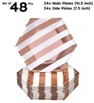 Set Of 48 Pcs, Silver Spoons Elegant Disposable Hexagon Plates 10.5" & 7.5" New. Price: $15.05.