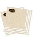 Caspari Paper Luncheon Napkins, Stripe Border - 2 Packs (9006L) New. Price: $10.50.