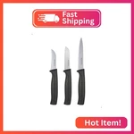 Paring Knife Set, Mattstone Hill Kitchen - 4" Serrated Utility, 3" Fru New. Price: $14.19.