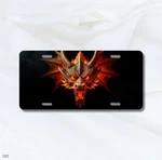 Dragon License Plate Dark Graphic Customizable Unique Gift New. Price: $14.95.