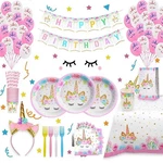 Girls Birthday Party Supplies Including Plates Cups Straws Tablecover For Pin... New. Price: $30.46.