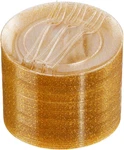 Festiva 200PCS Gold Glitter Dessert Plates 6.3" With Forks 5"-SMALL Plastic New. Price: $51.99.