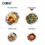 Dixie Medium Paper Plates, 8.5 Inch, 90 Count, 2X Stronger*, Microwave-safe, ... New. Price: $11.95.