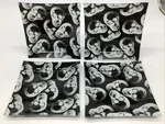 Set Of 4 Ashland Skull Appetizer 6 Glass Snack Plates New. Price: $34.99.