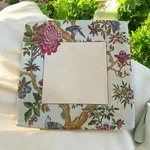 Caspari Le Jardin Chinois Square 10 Dinner Paper Plates White Blue Floral- New. Price: $6.00.