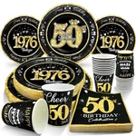 Algpty 50TH Birthday Decorations Black And Gold, Large, New. Price: $31.70.