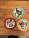 American Atelier Royal Fruit Dessert/snack Plates Set Of 3 Used. Price: $10.00.