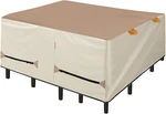 Waterproof Patio Table Cover For Square Dining Set - 76"X76", Light Tan New. Price: $80.99.