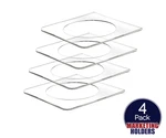 Coasters That Hold Cocktail Napkins Crystal Clear Acrylic Pack Of 4 New. Price: $10.99.