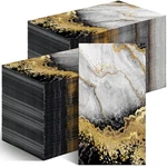 Geyoga 200 Pcs Marble Guest Napkins Ply Disposable 15.8 13 Inch, Black Gold New. Price: $29.79.
