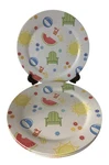 Target Home 11" Dinner Plates Melamine Summer Fun Heavy Duty Picnic Set Of 5 Used. Price: $24.99.