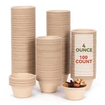 Gere Disposable Testing Bowls, 100 Pack, 4 Oz, Natural Small, Brown New. Price: $18.01.
