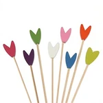 Bamboomn Colorful Tulip Flower Picks Skewers, Varies Colors And Sizes New. Price: $13.65.