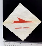 1966 Hawaiian Airlines Paper Napkin Logo Red White Unique Hard To Find - Read Used. Price: $27.50.