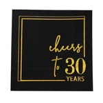 Cheers To Years Cocktail Napkins 50 3-PLY Birthday 5X5 Inches ... New. Price: $16.93.