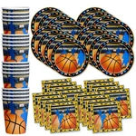 Basketball Star Birthday Party Supplies Set Serves 16 Plates Napkins Cups New. Price: $32.12.