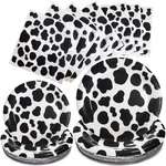 Wxldghq 100 Pcs Cow Print Birthday Party 7+ 9, Paper Plate New. Price: $24.90.