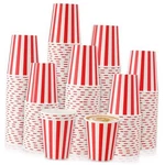Pcs Red Stripe Disposable Paper Cups Party Supplies For Carnival 9 Oz 100 New. Price: $38.96.