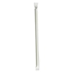 Boardwalk Pprstrwiw 7.75" Wrapped Jumbo Paper Straws - White (1280/CT) New. Price: $24.85.