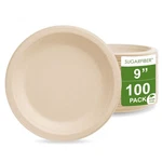 100 Count Harvest Pack Pfas Free 9 Inch Compostable Paper Plates, Round Disp... New. Price: $28.68.