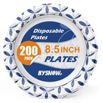 Bysnow Pack Paper Plates Inch, Disposable Heavy 8.5INCH-200, Blue New. Price: $40.69.