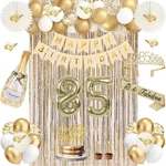 Juesly 85TH Birthday Decorations For Women Champagne Gold New. Price: $39.98.