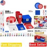 Durable Patriotic Plastic Dinnerware Set - Microwaveable, Disposable, 350 Pcs New. Price: $96.29.