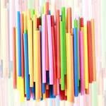 Jumbo Smoothie Straws 200PCS , Colorful Disposable Wide-mouthed New. Price: $21.19.