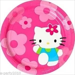 Hello Kitty Flower Fun Large Paper Plates (8) Birthday Party Supplies Dinner New. Price: $8.89.