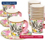 Talking Tables 12 X Alice Wonderland Disposable Paper Tea Cups Set With Sauce New. Price: $24.03.