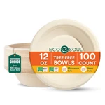 Disposable Paper Bowls 12 Oz, 100 Pack Biodegradable Compostable Sugarcane ... New. Price: $24.04.