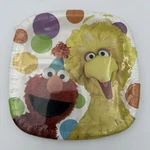 New Designware Sesame Workshop Street Party Pocket Plates 7X7 Square 8CT.. Price: $6.50.