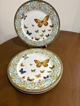 Grace Teaware Blue Butterfly 4 Salad Plates Unused New. Price: $37.88.